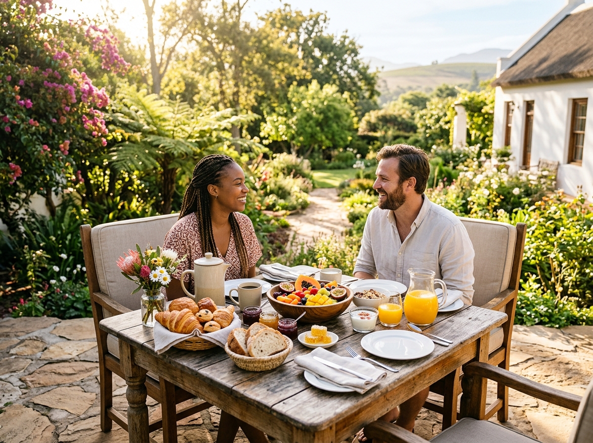 Guesthouse breakfast terrace